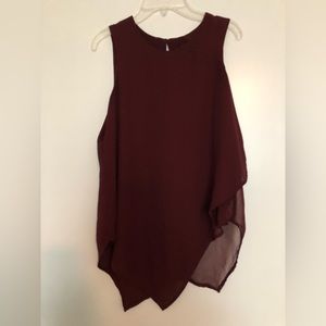 Mossimo burgundy blouse